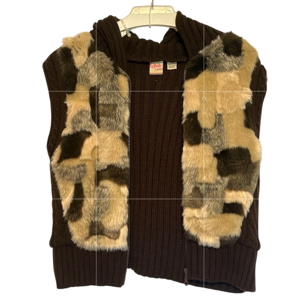 Apollo Patchwork Zip-Up Hooded Sweater - image 4